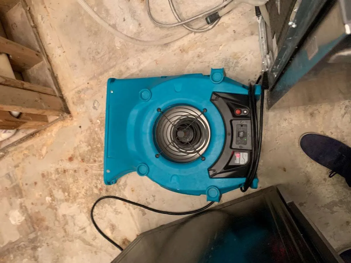 Air mover drying equipment for Mold Remediation & Removal in Fresno
